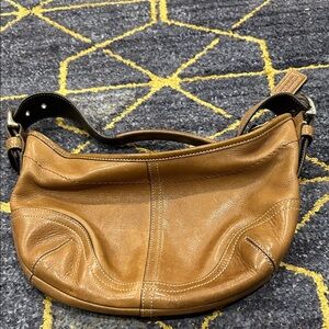 Coach Tan Leather Shoulder Bag